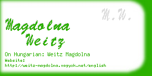 magdolna weitz business card